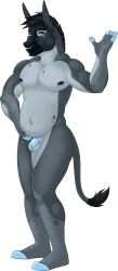  bronson_(kt1v3nus) chastity chubby donkey_boy femboy furry katzepunk malesub muscle_boy nose_ring nude pink_eyes reference_sheet standing swirlys_club_(kt1v3nus) tagme 