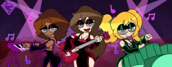  alternate_costume arm_warmers black_eyes blonde_hair brown_hair buck_teeth charlotte_emily choker cleavage cosplay crossover dark_skin dusk_(scooby-doo) eyelashes eyeshadow facial_markings female_only femdom femsub five_nights_at_freddy's freckles goth guitar hair_ornament happy_trance hourglass_figure hypnoscream hypnotic_music hypnotized_hypnotist instrument large_breasts long_hair looking_at_viewer luna_(scooby-doo) memetic_control necklace open_mouth pov_sub scooby-doo_(series) seductive_smile shiny_hair short_hair sideboob simple_background smile spiralwash_eyes thorn_(scooby-doo) twintails vanessa_(five_nights_at_freddy's) vannabelle_dewlap vanny watermark wide_hips 