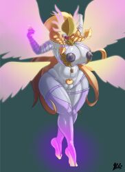  braid breast_expansion breasts discolored_nipples femsub gloves hair_growth huge_breasts huge_lips huge_nipples long_hair lurkergg opera_gloves orange_hair original piercing possession pubic_hair thighhighs transformation twintails val&#039;kyr veil warcraft wings world_of_warcraft 