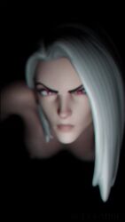 angry ashe_(overwatch) ass bimbofication black_sclera blue_hair blue_skin breasts choker dildo female_only femsub glory_wall heart heart_eyes huge_ass lip_expansion nipples nude overwatch red_eyes sex_toy short_hair solo succumbic symbol_in_eyes tattoo video white_hair