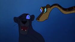  animated bagheera disney happy_trance hypnotic_eyes kaa kaa_eyes male_only maledom malesub mowgli official panther ping resisting snake sound the_jungle_book topless trance_break video 
