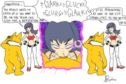  angry before_and_after cum cum_in_mouth cum_in_nose dialogue fellatio femsub hand_on_hip humor hypno maledom midriff nintendo oral pendulum penis pokemon pokemon_(creature) pokemon_heartgold_and_soulsilver pokephilia repelux sabrina tears text unaware 