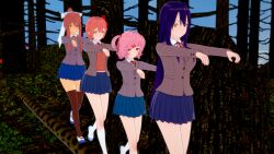  3d doki_doki_literature_club femsub happy_trance hypnotized_walking kaa long_hair monika natsuki_(doki_doki_literature_club) orange_hair pink_hair purple_hair sayori_(doki_doki_literature_club) shadow1333 short_hair snake the_jungle_book yuri_(doki_doki_literature_club) zombie_walk 