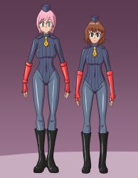  brown_hair empty_eyes estellise_sidos_heurassein expressionless femsub mythkaz pink_hair rita_mordio shadaloo_dolls street_fighter tales_of_(series) tales_of_vesperia 
