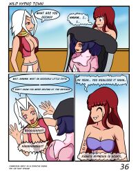 age_regression bottomless breasts comic diaper femsub idpet lei_(idpet) nude open_mouth original pet_play pussy red_eyes red_hair text topless xiana_(niceguy)