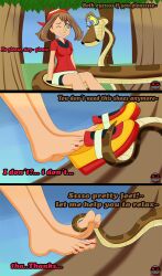 brown_hair comic feet femsub hypno_ninja hypnotic_eyes kaa kaa_eyes may pokemon text the_jungle_book