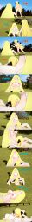  absurdres angry black_eyes blonde_hair blue_eyes blush breasts censored cunnilingus cynthia dialogue english_text eye_roll female_only femsub hair_covering_one_eye licking long_hair lusamine mad_jacks milf multiple_girls multiple_subs nintendo nipples nude orgasm pokemon sub_on_sub text yuri 