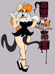  alternate_costume anal aware bare_legs breasts bunny_ears bunny_girl dialogue dress english_text entropic_imp female_only femdom femsub furry happy_trance high_heels kaa_eyes large_breasts legs milf mind_break orange_hair original possession simple_background slime smile sonic_the_hedgehog_(series) speech_bubble standing tentacles text vaginal vanilla_the_rabbit vivian_(entropic_imp) wedge_heels 
