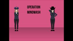 animated blonde_hair blue_eyes brown_eyes brown_hair kisekae police_uniform policewoman video