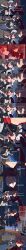  absurdres angry anoni_hypno black_hair clothed dialogue drinking ellen_joe empty_eyes english_text expressionless femsub finger_in_mouth force_feeding glasses maid maid_headdress maledom milk multiple_boys open_mouth red_eyes short_hair spiral spiral_eyes symbol_in_eyes text tongue zenless_zone_zero 
