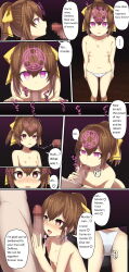  absurdres age_difference altered_common_sense ass breasts brown_hair censored collarbone comic control_indicator cum delthea drool english_text erect_nipples erection fellatio femsub fire_emblem fire_emblem_echoes heart heart_eyes maledom nintendo panties penis pink_eyes pussy_juice short_hair small_breasts standing standing_at_attention symbol_in_eyes text translated tunberuku underwear 