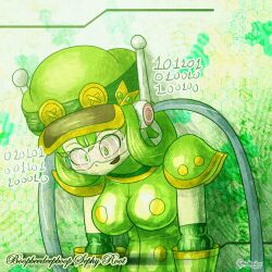 altered_common_sense alternate_costume ameerashourdraws animated animated_gif antenna bodysuit character_request happy_trance open_mouth original sephy_root tagme tech_control visor wires