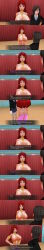 3d comic crossed_eyes custom_maid_3d_2 dancer empty_eyes expressionless hypnotia_(mc_trap_town) kamen_writer_mc makeup mc_trap_town memory_alteration red_eyes red_hair rina_(mc_trap_town) screenshot standing_at_attention unaware xlmpth