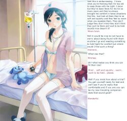 black_hair bra breasts caption empty_eyes femsub hat long_hair manip nalak_(manipper) nurse open_clothes panties small_breasts text thighhighs underwear wholesome