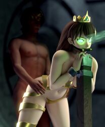 3d angry animated bondage crown emerald_lazers femsub gag glowing glowing_eyes hypnotic_eyes maledom original queen_nathalia_(emerald_lazers) resisting restrained ring_eyes sex video