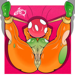  anus ass ass_expansion before_and_after breast_expansion breasts corruption enemy_conversion female_only femsub large_hips nintendo nipples piranha_plant plant_girl princess princess_daisy pussy renegade-157 reverse_bunnysuit super_mario_bros. thick_thighs transformation 