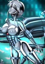  bondage corset dildo drool enemy_conversion g_gundam hell_teacher_nube moonlight_mirror pussy pussy_juice restrained tears tech_control yukime 
