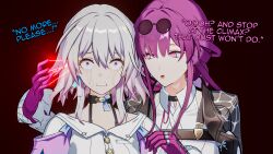  enemy_conversion english_text femdom femsub himeko_(honkai_star_rail) honkai_star_rail kafka_(honkai_star_rail) march_7th_(honkai_star_rail) not_(artist) tears text 