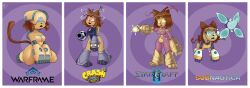 alien all_the_way_through alternate_costume bare_legs bare_shoulders bracers brown_hair cat_ears cat_girl cat_tail clothed crash_bandicoot_(series) crossed_eyes crossover dazed drool english_text expressionless eye_color_change eyebrows_visible_through_hair female_only femsub furry gameoverse happy_trance helmet hypnodoe hypnotic_creature hypnotic_light kit_bodega_(gameoverse) kneeling leotard multiple_methods_of_hypnosis n-tranced open_mouth ring_background ring_eyes short_hair shrunken_irises smile spiral_eyes spiralwash_eyes standing starcraft subnautica swimsuit tagme tail tech_control tentacle_in_ear tentacles text unfocused_eyes warframe yellow_eyes 