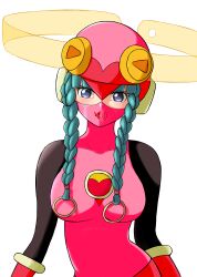 braid cosplay gag mask megaman_(series) megaman_battle_network mian miyu_(megaman) roll.exe twintails