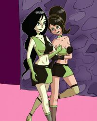 black_hair female_only femdom femsub kim_possible kim_possible_(series) latex microchip mythkaz shego tagme