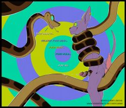 anal beerus coils crossed_eyes cum disney dragon_ball dragon_ball_super dragon_ball_z english_text erection haylothebun hypnotic_eyes kaa kaa_eyes male_only malesub penis ring_eyes smile snake_penis spiral_background tail tail_sex tailjob text the_jungle_book yaoi