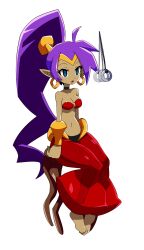  absurdres animated bare_shoulders barefoot blue_eyes bracers breasts choker cleavage clothed earrings elf_ears empty_eyes expressionless female_only femsub genie hair_ornament harem_outfit limp long_hair manip navel niyuyu00 open_mouth pendulum ponytail purple_hair see-through shantae shantae_(series) simple_background sitting solo sound spiral_eyes symbol_in_eyes very_long_hair video voice_acted white_background 