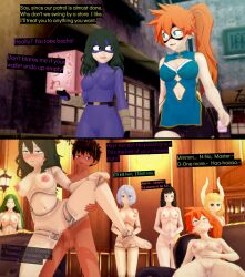 3d aware black_hair censored corruption cyanstargazer dark_skin empty_eyes femsub green_hair happy_trance horns ibara_shiozaki itsuka_kendo koikatsu! maledom multiple_girls multiple_subs my_hero_academia nude orange_hair original pony_tsunotori puppet puppetization purple_eyes reiko_yanagi setsuna_tokage sex standing standing_at_attention text the_puppeteer_(cyanstargazer) unhappy_trance weak_resistance white_hair yui_kodai