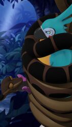 bird_boy breath_of_the_wild carnac99 coils fellatio furry kaa kaa_eyes kass_(breath_of_the_wild) malesub oral penis the_jungle_book the_legend_of_zelda yaoi