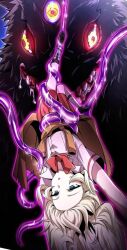  blonde_hair color empty_eyes expressionless hypnotic_eyes leveling_up_fast_with_divine_measurement_skills limp monster nightmare_fuel screenshot tagme 
