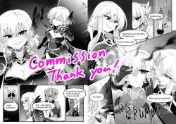  aura breasts cape cleavage comic corruption dialogue empty_eyes english_text evil_smile facial_markings femdom femsub fire_emblem fire_emblem_genealogy_of_the_holy_war from_behind gloves greyscale hair_ornament happy_trance hood hypnotized_dom hypnotized_hypnotist julia_(fire_emblem) kneeling long_hair loptous_(fire_emblem) maledom nanna nintendo possession right_to_left short_hair sitting smile sparkle speech_bubble text tine_(fire_emblem) twintails yukia_(firstaid0) 