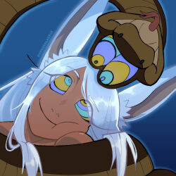  animal_ears bunny_ears bunny_girl coils dark_skin disney femsub happy_trance hypnosalazzle kaa kaa_eyes maledom my_hero_academia rumi_usagiyama smile snake the_jungle_book 
