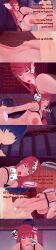  absurdres black_hair breasts chainsaw_man cum cum_in_pussy cum_on_face dialogue english_text eye_roll femsub huge_breasts hypnotic_app makima_(chainsaw_man) maledom nipples nude orgasm phone ponytail purple_eyes red_hair ring_eyes sephier sex short_hair text vaginal 
