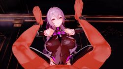  3d alternate_costume alternate_hair_color animated body_markings bouncing_breasts breasts collar crotch_tattoo drill_hair erect_nipples erect_nipples_under_clothes female_only femdom gloves glowing glowing_eyes happy_trance heart_eyes high_heels honkai_impact_3rd huge_breasts hypnotized_dom kiana_kaslana koikatsu! leotard looking_at_viewer navel opera_gloves pink_eyes ponytail pov pov_sub purple_hair rape ribbon sam17190057 see-through sex smile spread_legs squatting symbol_in_eyes tattoo thighhighs vaginal video 