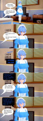 3d antenna blue_hair comic dialogue empty_eyes fembot femsub happy_trance maid maid_headdress maledom neon_genesis_evangelion rei_ayanami short_hair tech_control text yb1999