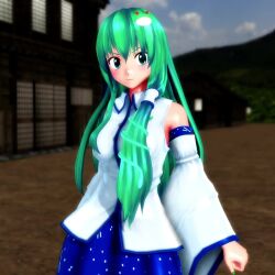 animated before_and_after blush dialogue drool femsub green_hair happy_trance huge_breasts nipples nude open_mouth pendulum sanae_kochiya symbol_in_eyes text touhou translation_request uyunsyu_(manipper) video