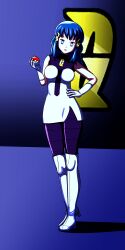  9zolwikame6 blue_hair breasts dawn empty_eyes enemy_conversion femsub large_breasts long_hair nintendo pokeball pokemon pokemon_diamond_pearl_and_platinum spiral spiral_eyes symbol_in_eyes team_galactic 