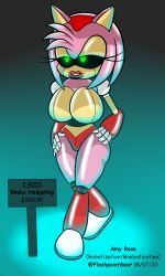  amy_rose bimbofication breast_expansion breasts femsub flashpointgear furry green_eyes hedgehog_girl pink_hair robot robot_girl robotization sonic_the_hedgehog_(series) standing standing_at_attention tech_control transformation 