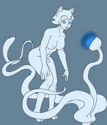 animal_ears bottomless breasts cat_ears cat_girl cat_tail dazed erection faust1173 furry futa_only futanari futasub hypnotic_plant hypnotic_tentacle leaning_forward nude open_mouth original penis plant short_hair small_penis spiral_eyes symbol_in_eyes tail tentacles topless