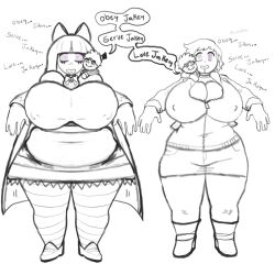 chubby cleavage clothed dazed doll dress drool fat femsub feralkoekje huge_breasts jacket jakey_(hypnonut005) long_hair mantra open_mouth original panty_and_stocking_with_garterbelt ramona_flowers scott_pilgrim_(series) shorts sketch spiral_eyes stocking text wide_hips zombie_walk