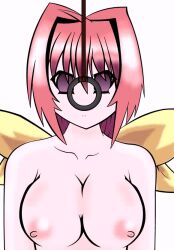  animated animated_gif breasts coin empty_eyes erect_nipples expressionless femsub hair_ribbon hypnoscythe large_breasts long_hair muv-luv pendulum purple_eyes red_hair ribbon simple_background sumika_kagami topless 
