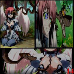 angel breast_grab comic femsub happy_trance heaven&#039;s_lost_property ikaros kaa kaa_eyes kanoebael large_breasts maledom manip navel red_hair smile snake the_jungle_book