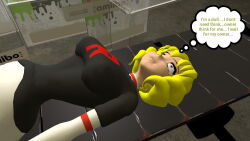  3d blonde_hair dialogue doll domino_(pokemon) empty_eyes femsub large_breasts latinkaixa nintendo pokemon short_hair team_rocket text 