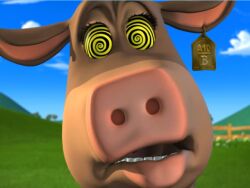  animals_only back_at_the_barnyard bessy_the_cow_(barnyard) cow cow_girl dazed female_only femsub looking_at_viewer nickelodeon open_mouth screenshot solo spiral_eyes symbol_in_eyes 