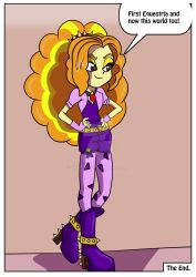 adagio_dazzle comic equestria_girls femdom high_heels long_hair my_little_pony necklace orange_hair personification possession rex-equinox text