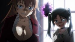 breasts charlotte_e_yeager corruption cursed_fertility_idol female_only femsub francesca_lucchini large_breasts screenshot strike_witches