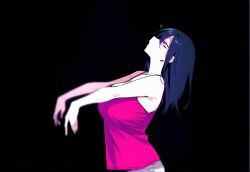  ai_art black_hair femsub izayoitsuki_(generator) large_breasts long_hair original tagme zombie_walk 