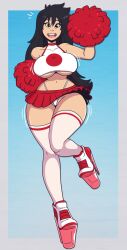  bimbofication black_hair cheerleader female_only femsub happy_trance long_hair tagme wrenzephyr2 