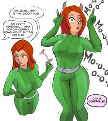 before_and_after cow_girl femsub horns hypnotic_accessory tagme totally_spies