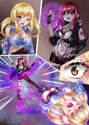  blonde_hair corruption erza_scarlet fairy_tail lucy_heartfilia rock_of_succubus 